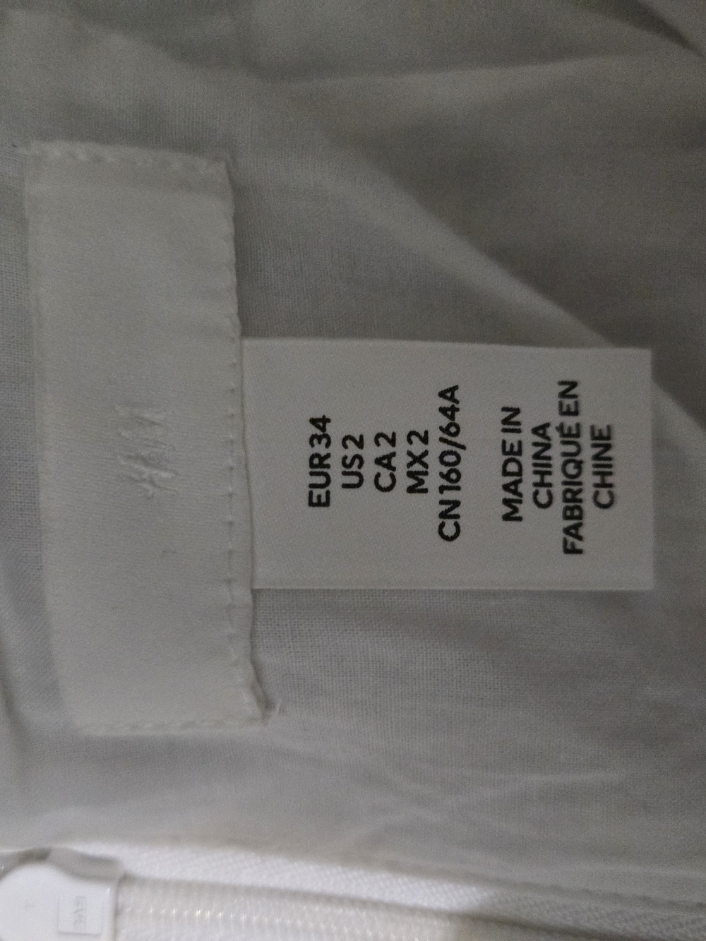 H&M White Smocked Midi Skirt with Soft Pleats - Picture 2 of 2